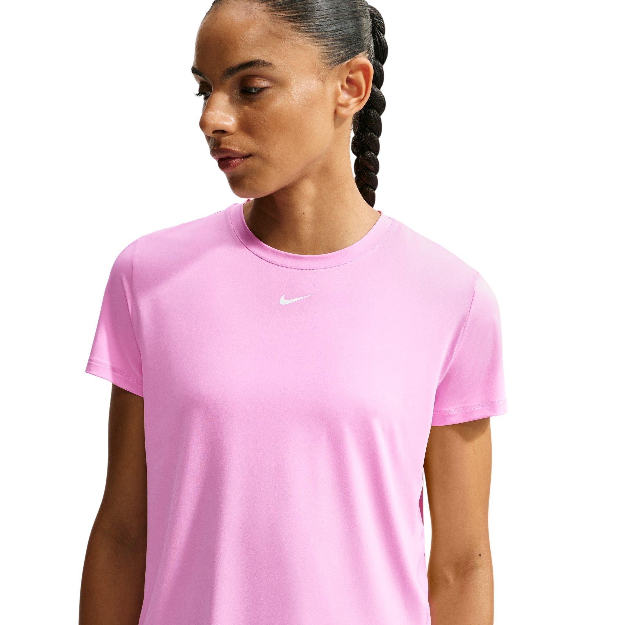 Nike Women's One Classic Dri-FIT Short Sleeve Top - Light Pink - LIGHT PINK